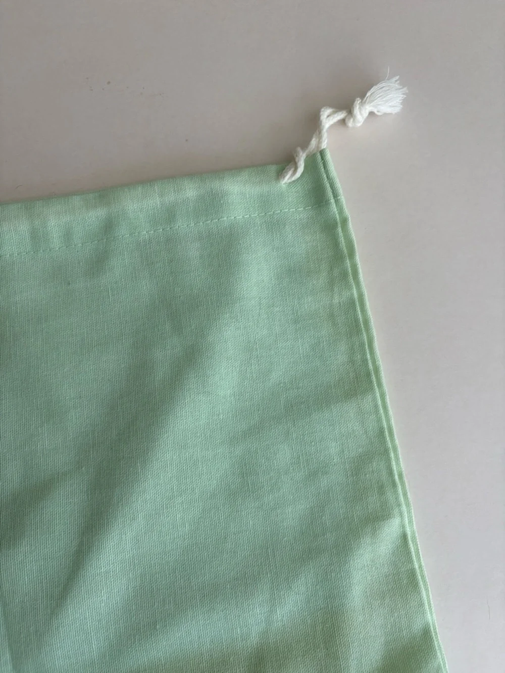 Off-White Mint Green Drawstring Pouch Dust Bag